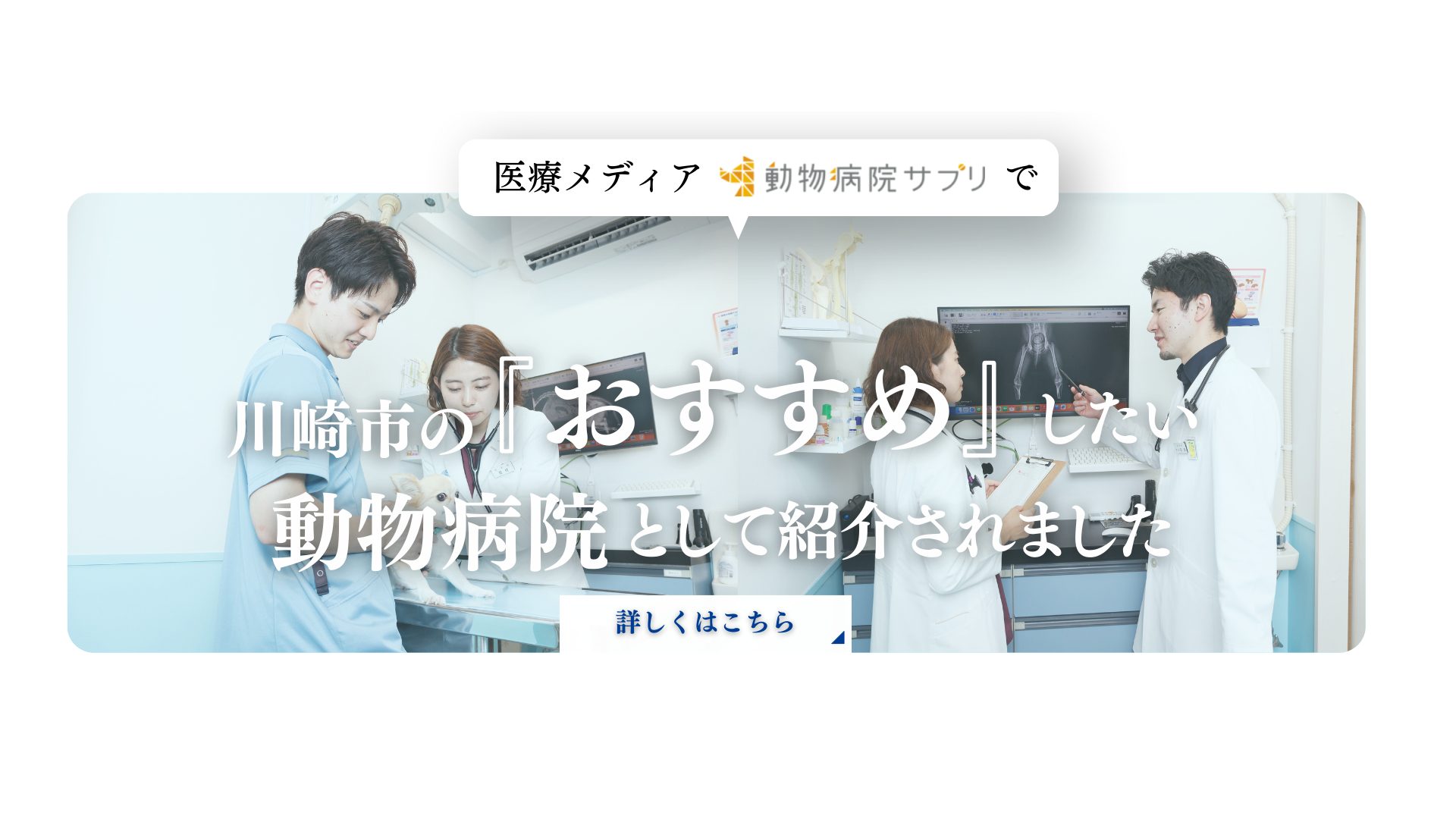川崎市のおすすめしたい動物病院として紹介されました
